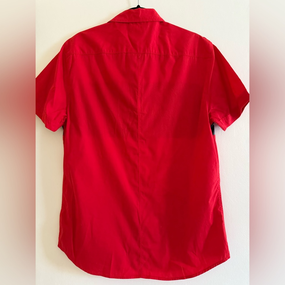 Guess Red and Black Men's Shirt - Picture 7 of 7